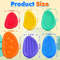 Textured Silicone Sensory Fidget Toys For Adults  Kids Calming Worry Stones For Autism ADHD And Anx 4