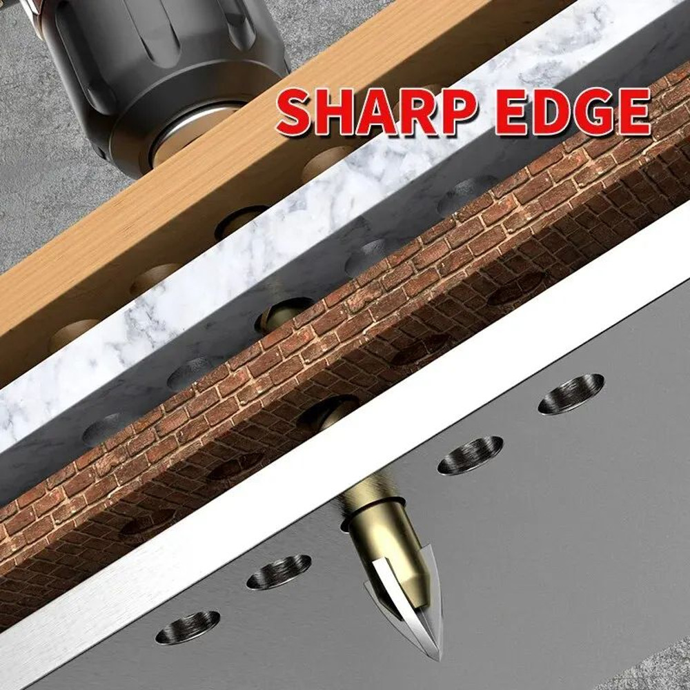 Cross Hex Tile Drill Bit Set For Glass Ceramic Concrete Tungsten Carbide Alloy Hard Bits For Tile H 2