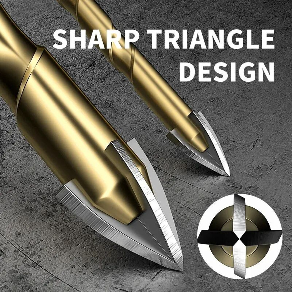 Cross Hex Tile Drill Bit Set For Glass Ceramic Concrete Tungsten Carbide Alloy Hard Bits For Tile H 3