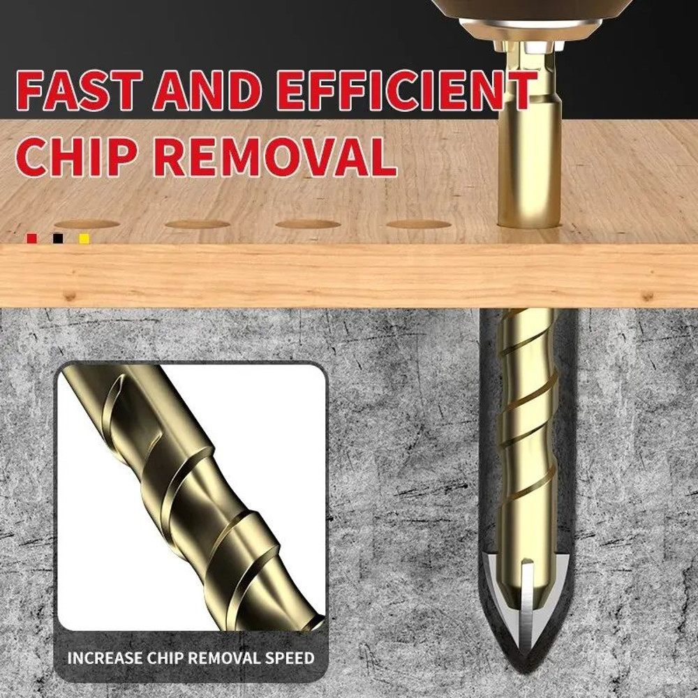 Cross Hex Tile Drill Bit Set For Glass Ceramic Concrete Tungsten Carbide Alloy Hard Bits For Tile H 4
