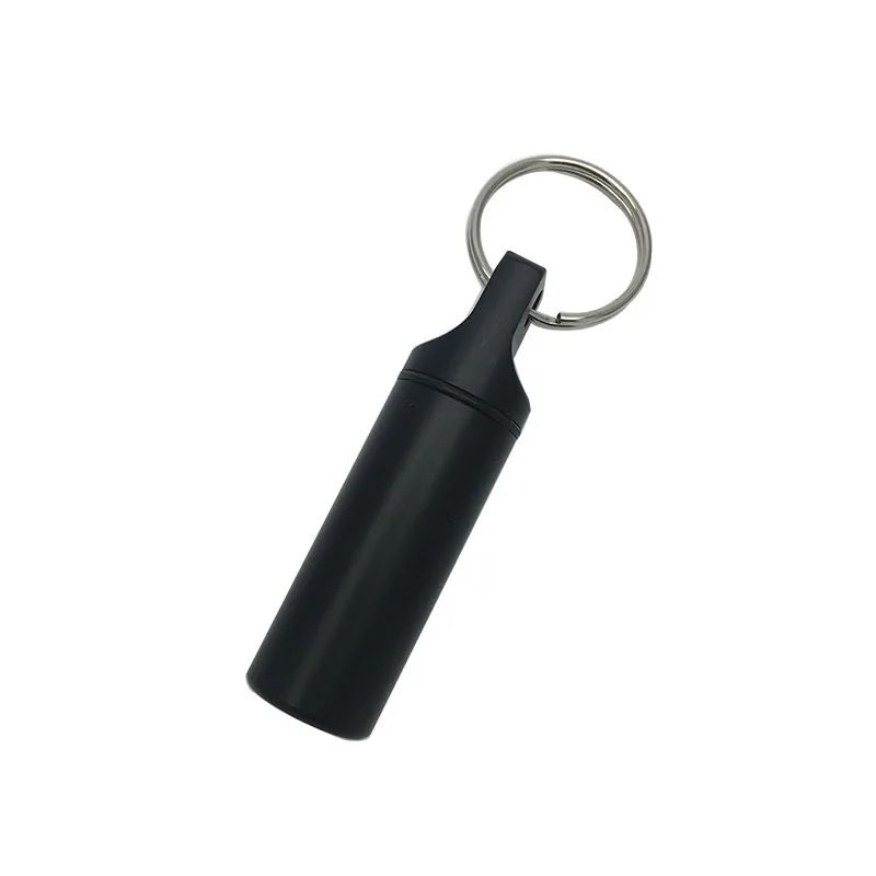 Waterproof Aluminum Pill Box Case With Sealed Storage Flat Head Alloy Cartridge And Keychain Ideal  5