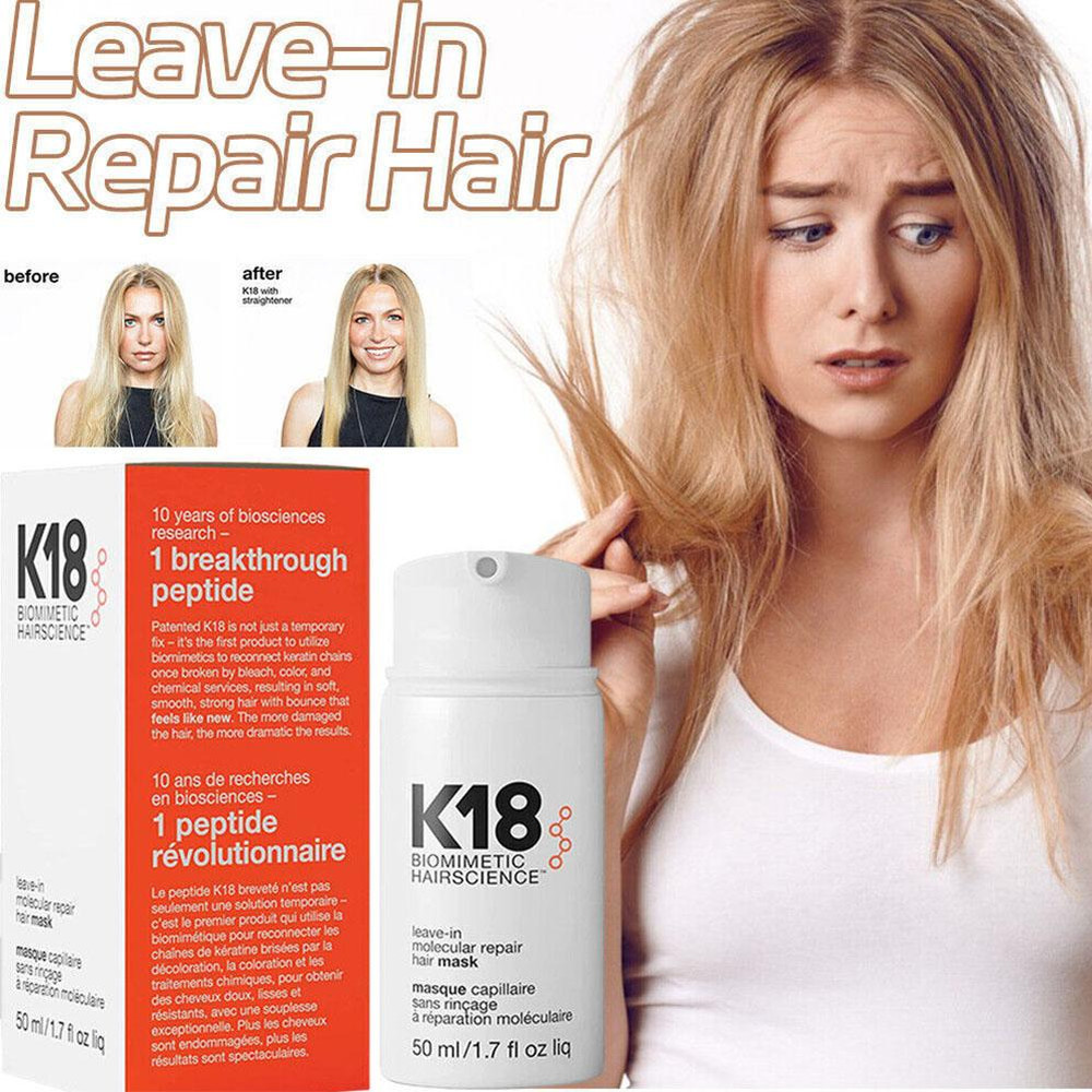K18 Leave In Molecular Repair Hair Mask Deep Keratin Treatment For Damaged Hair 3