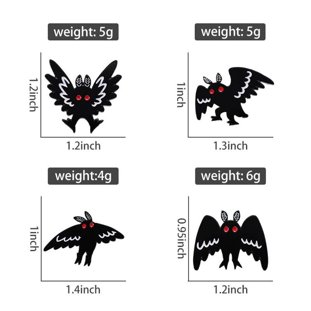 Punk Witch Skull Ghost Enamel Pin Brooch Set Cartoon Frog Black Bird Lapel Badge For Clothes Bags J 5