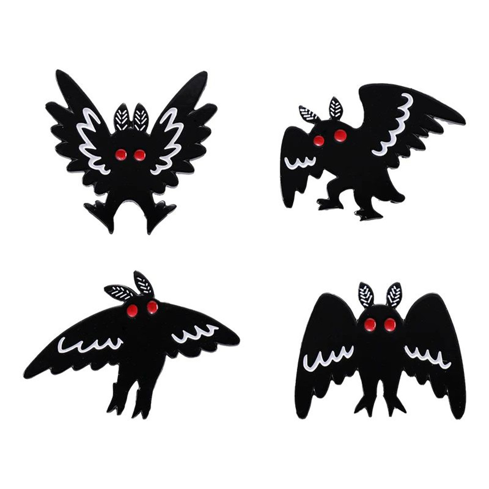 Punk Witch Skull Ghost Enamel Pin Brooch Set Cartoon Frog Black Bird Lapel Badge For Clothes Bags J 9