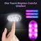 Multi Color Wireless LED Touch Car Lights Mini USB Interior Auto Lamp 1