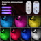 Multi Color Wireless LED Touch Car Lights Mini USB Interior Auto Lamp 5