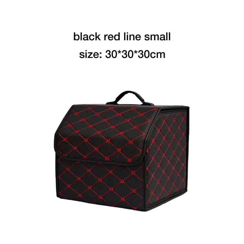 Car Trunk Organizer Box Large Capacity PU Leather Folding Storage Bag For Auto MultiUse Tools Emerg 14
