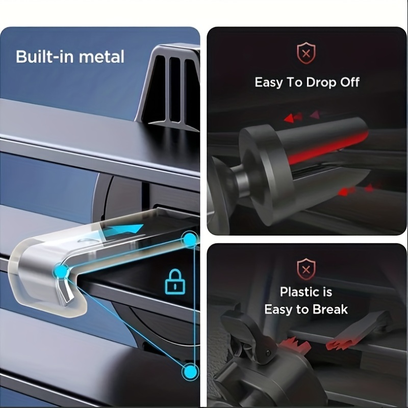 Car Phone Holder Vent Clip Universal Mount For 47 67 Smartphones 2