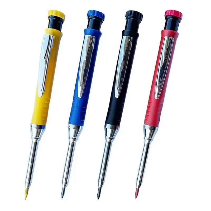 Solid Carpenter Mechanical Pencil For Woodworking Long Head Construction Carpenter Pencil With Shar 0