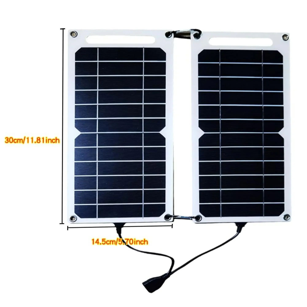 USB Fast Charging Solar Panel Waterproof Portable Mobile Phone Power Bank For Outdoor Hiking  Campi 1