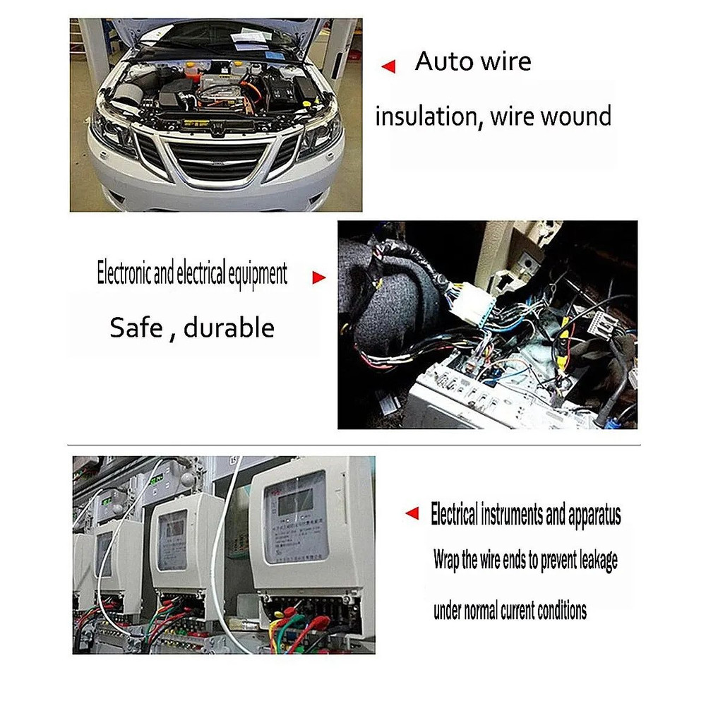 15 Meter Heatresistant Flame Retardant Tape Coroplast Adhesive Cloth Tape For Car Cable Harness Wir 5