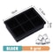 Large Silicone Ice Cube Mold Grid Big Ice Tray For Giant Jumbo Cubes Food Grade NonStick Freezer S 6