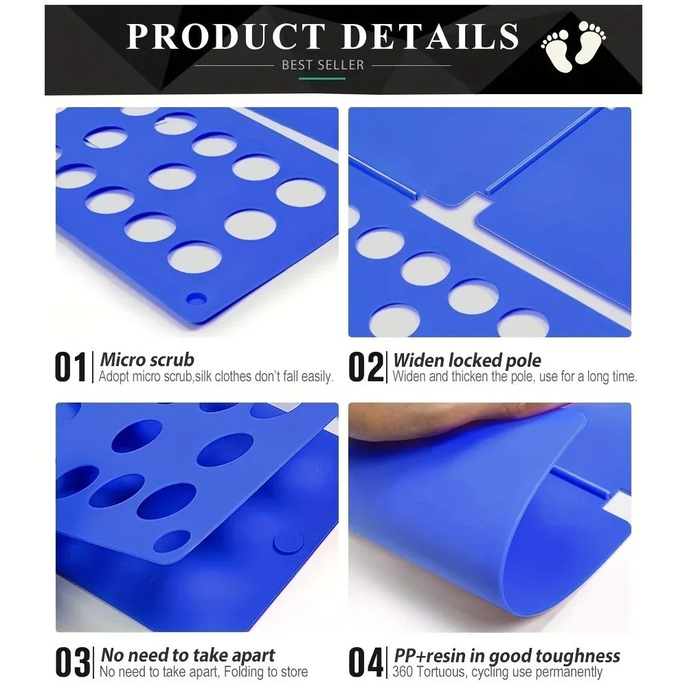 Durable Plastic Clothes Folding Board  Easy  Fast Laundry Organizer For Kids Shirts And Home Storag 5