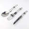 Stainless Steel Camping Tableware Set Foldable Ultralight Fork  Spoon For Outdoor Cooking  Travel 0
