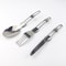 Stainless Steel Camping Tableware Set Foldable Ultralight Fork Spoon For Outdoor Cooking Travel 0