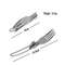 Stainless Steel Camping Tableware Set Foldable Ultralight Fork  Spoon For Outdoor Cooking  Travel 3