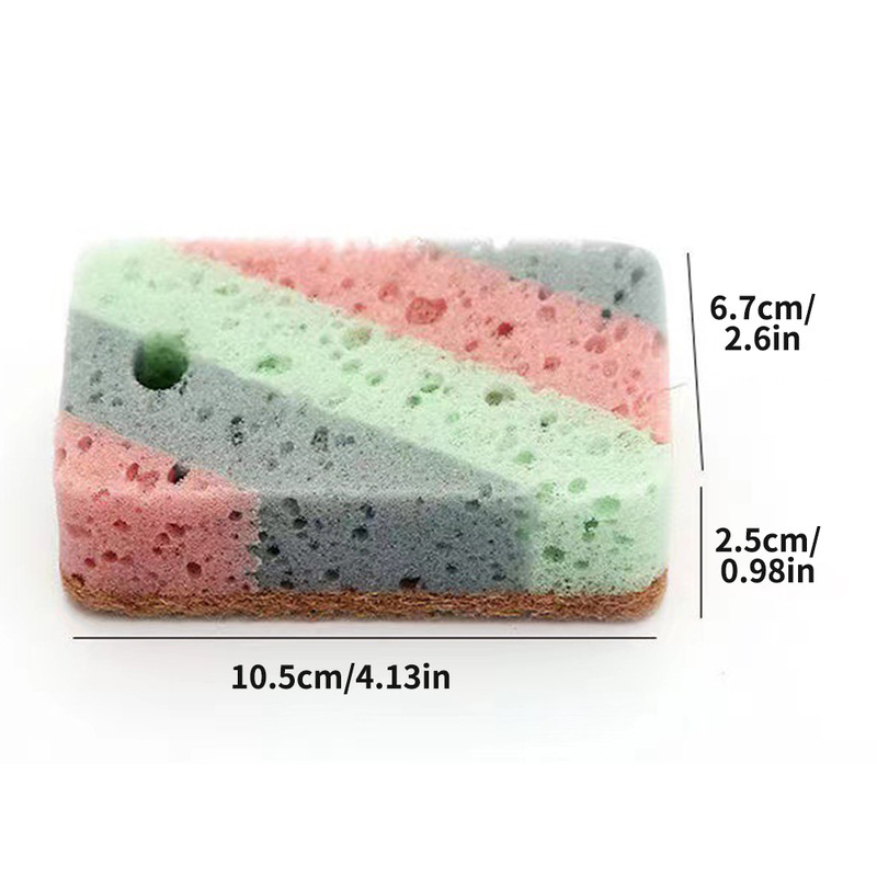 5 Sets DoubleSided Cleaning Sponge Honeycomb Dishwashing Sponge For Household Cleaning  Decontamina 5