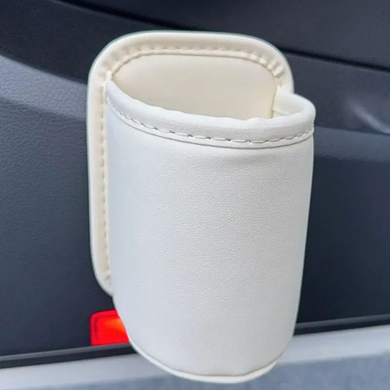PU Leather Car Door Cup Holder Organizer Back Seat Automotive Drink Rack Storage Bin Interior Acces 1