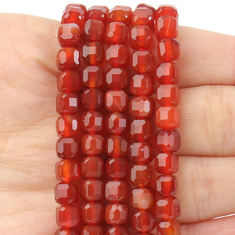 Faceted Natural Tourmaline Square Cube Shape Beads For Jewelry Making DIY Bracelet Necklace Beading 5