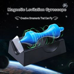 magnetic levitator perpetual motion magnetic levitating rotating educational toy, no battery needed science decor