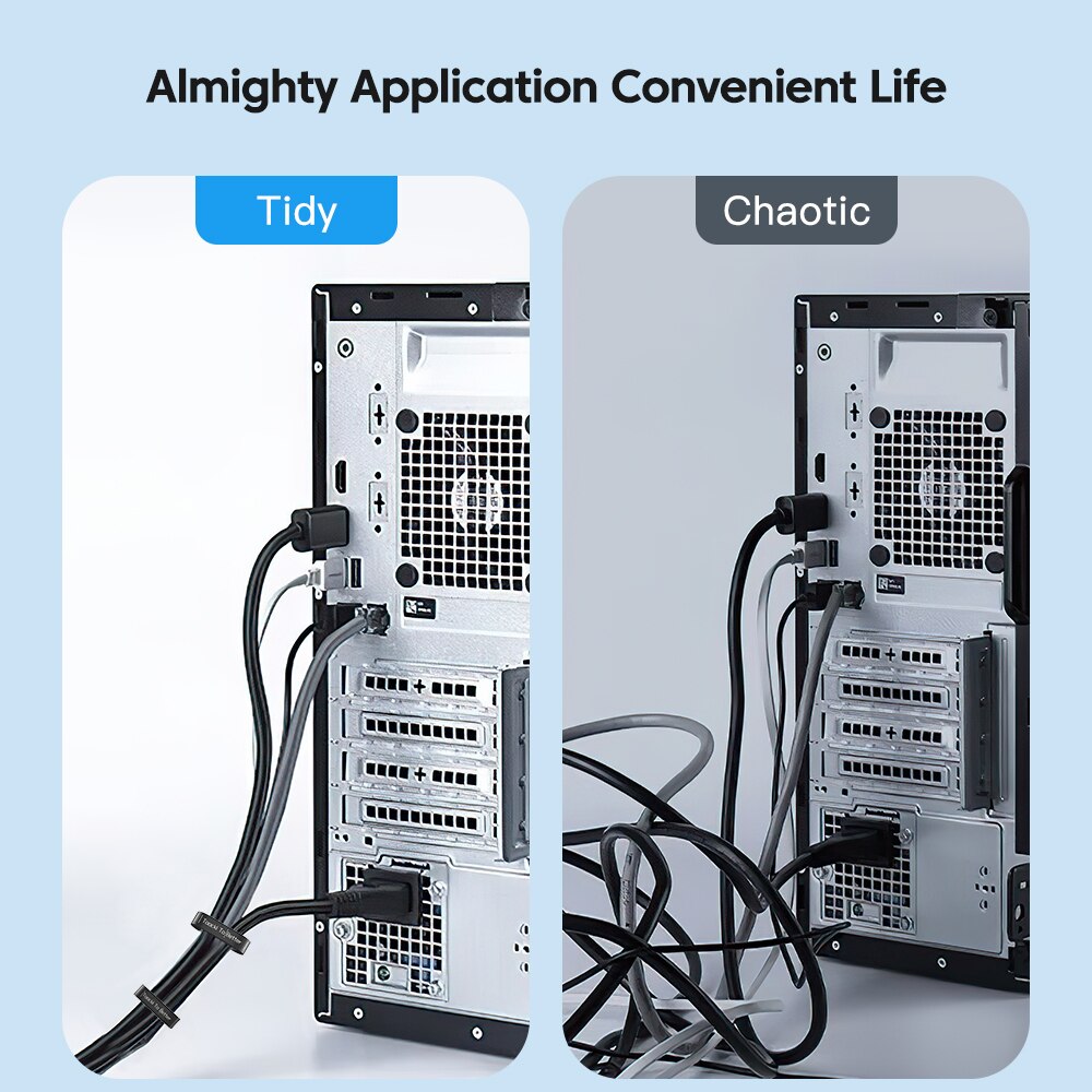 Reusable 5m Cable Management Organizer Tearable Cord Winder Ties For Neat Wire  Phone Accessories S 2