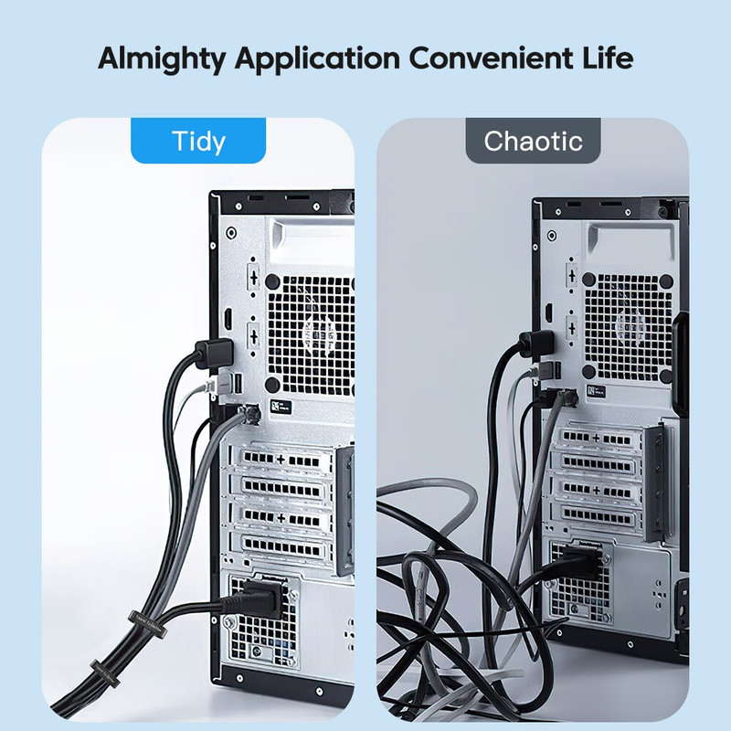 Reusable 5m Cable Management Organizer Tearable Cord Winder Ties For Neat Wire  Phone Accessories S 2