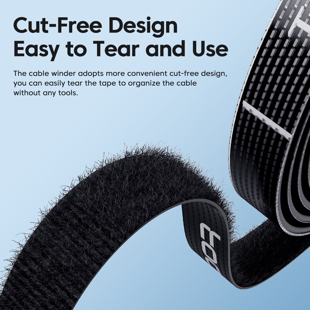 Reusable 5m Cable Management Organizer Tearable Cord Winder Ties For Neat Wire  Phone Accessories S 3