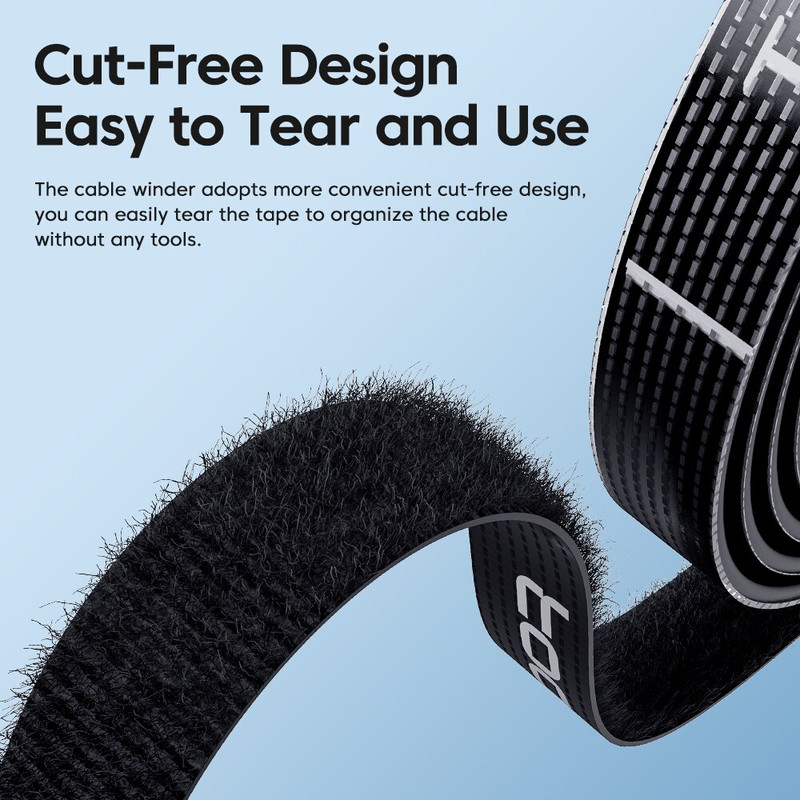 Reusable 5m Cable Management Organizer Tearable Cord Winder Ties For Neat Wire  Phone Accessories S 3