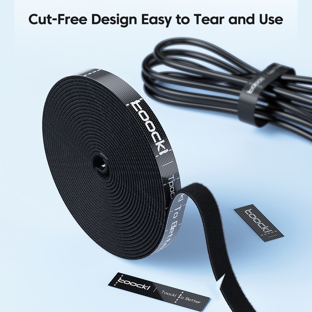 Reusable 5m Cable Management Organizer Tearable Cord Winder Ties For Neat Wire  Phone Accessories S 5