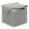 UltraFine Fiber Kitchen Towel Set Light Gray Super Absorbent StainRemoving Cleaning Cloths 7