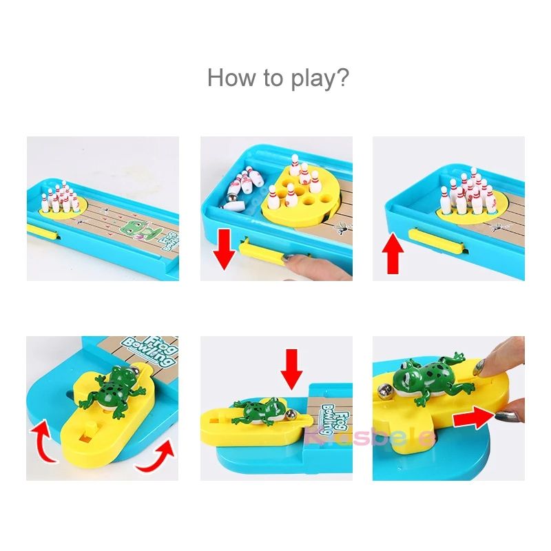 Mini Desktop Bowling Game Toy Funny Indoor Parent Child Interactive Table Sports Set Educational Bo