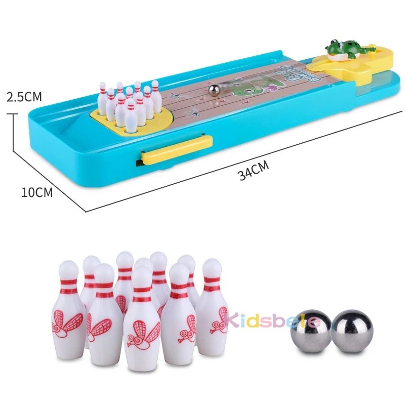 Mini Desktop Bowling Game Toy Funny Indoor Parent Child Interactive Table Sports Set Educational Bo