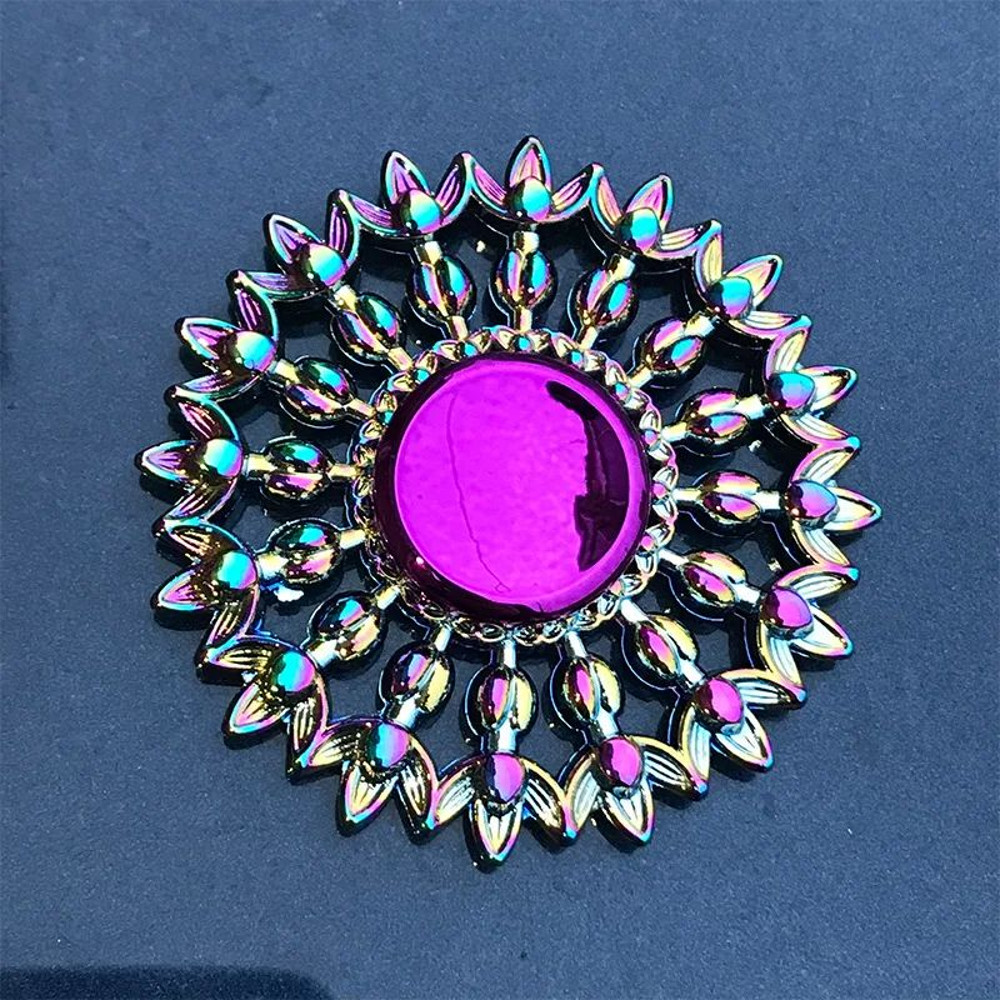 Rainbow Fidget Metal Spinner Colorful High Speed Finger Hand Spinner For Stress  Anxiety Relief Fid 1