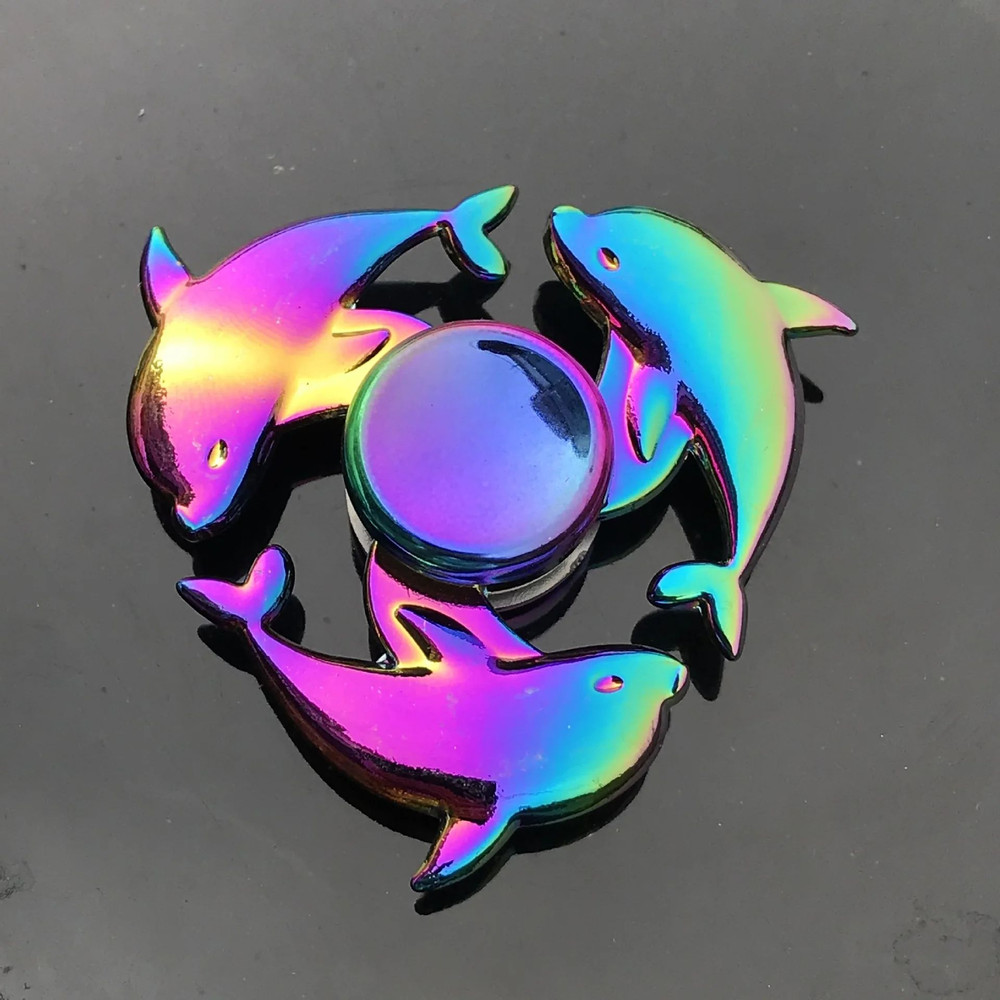Rainbow Fidget Metal Spinner Colorful High Speed Finger Hand Spinner For Stress  Anxiety Relief Fid 4