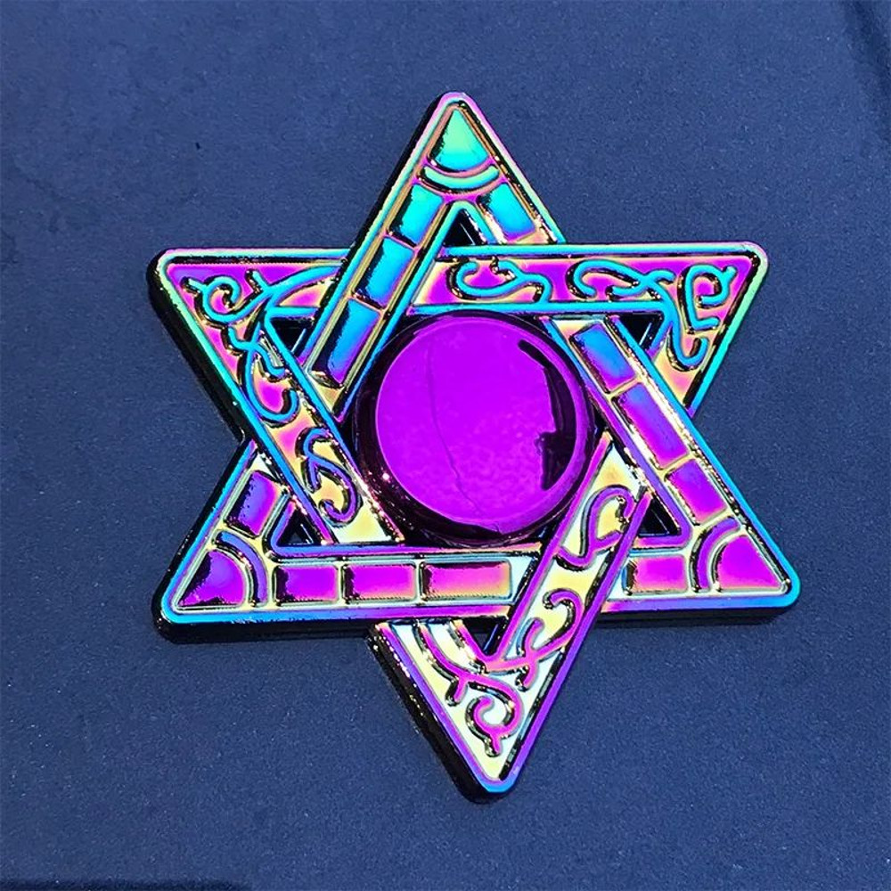 Rainbow Fidget Metal Spinner Colorful High Speed Finger Hand Spinner For Stress  Anxiety Relief Fid 5