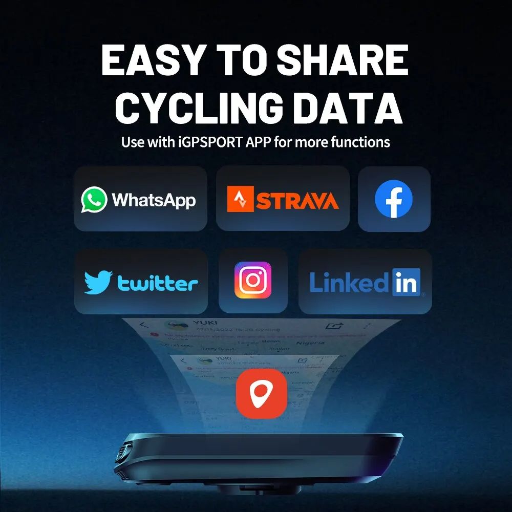 BSC100S GPS Bike Computer  Wireless Speedometer Cycling Odometer  Digital Stopwatch For Bicycles 5