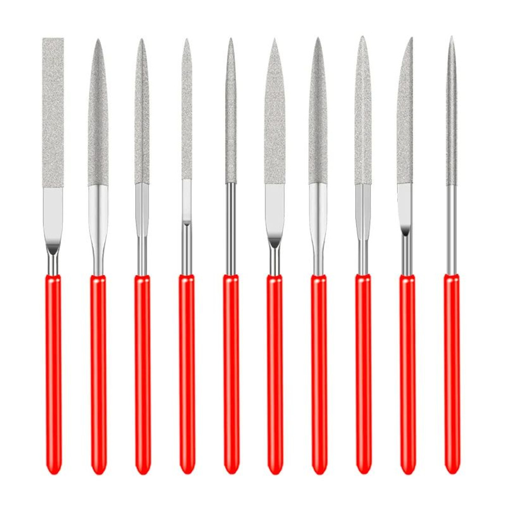 10Pcs Diamond Needle File Set Mini Needle File Kit For Stone Glass Metal Carving Craft Hand Tool Fo 0