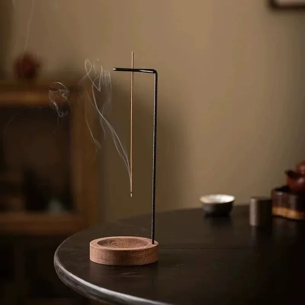 Elegant Wooden Incense Tray Upside Down Burner  Stick Holder For Meditation Yoga And Home Ornament 2