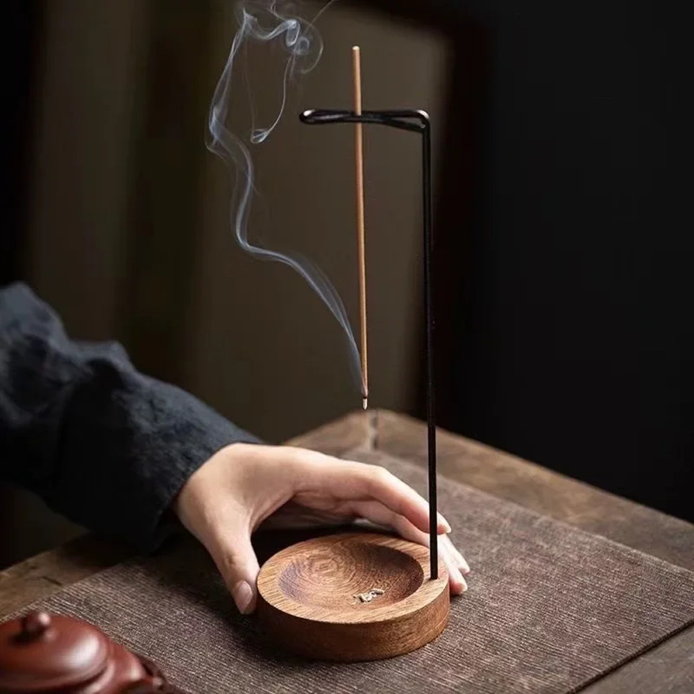 Elegant Wooden Incense Tray Upside Down Burner  Stick Holder For Meditation Yoga And Home Ornament 5