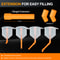 Car Filling Funnel Set 15Pcs SpillProof Plastic Spout Kit For Coolant Oil Fluid Transfer No Mess 4