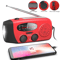 Emergency Solar Hand Crank FM Radio Outdoor Portable Phone Charger LED Lighting Power Generator 0