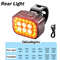 USB Rechargeable Bicycle Light Set High Power Bike LED Front Rear Lights For MTB Road Bike Versati 7