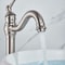 Modern Nickel Brushed Sink Faucet Single Handle Swivel Spout Basin Mixer Tap For Bathroom Deck Moun 1