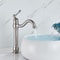 Modern Nickel Brushed Sink Faucet Single Handle Swivel Spout Basin Mixer Tap For Bathroom Deck Moun 2
