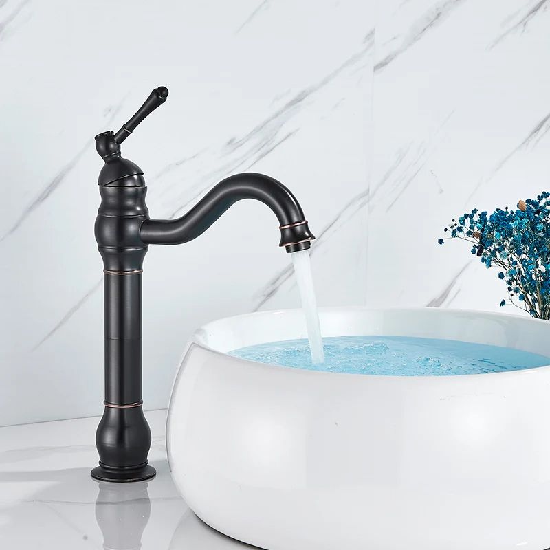 Modern Nickel Brushed Sink Faucet Single Handle Swivel Spout Basin Mixer Tap For Bathroom Deck Moun 6