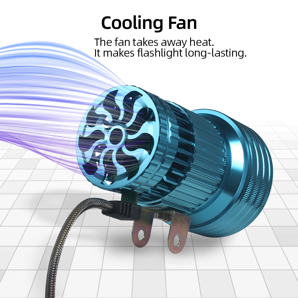 200W High Power Searchlight, Portable Long Range Flashlight with 3000m Zoomable Warm Light for Hunting & Outdoor