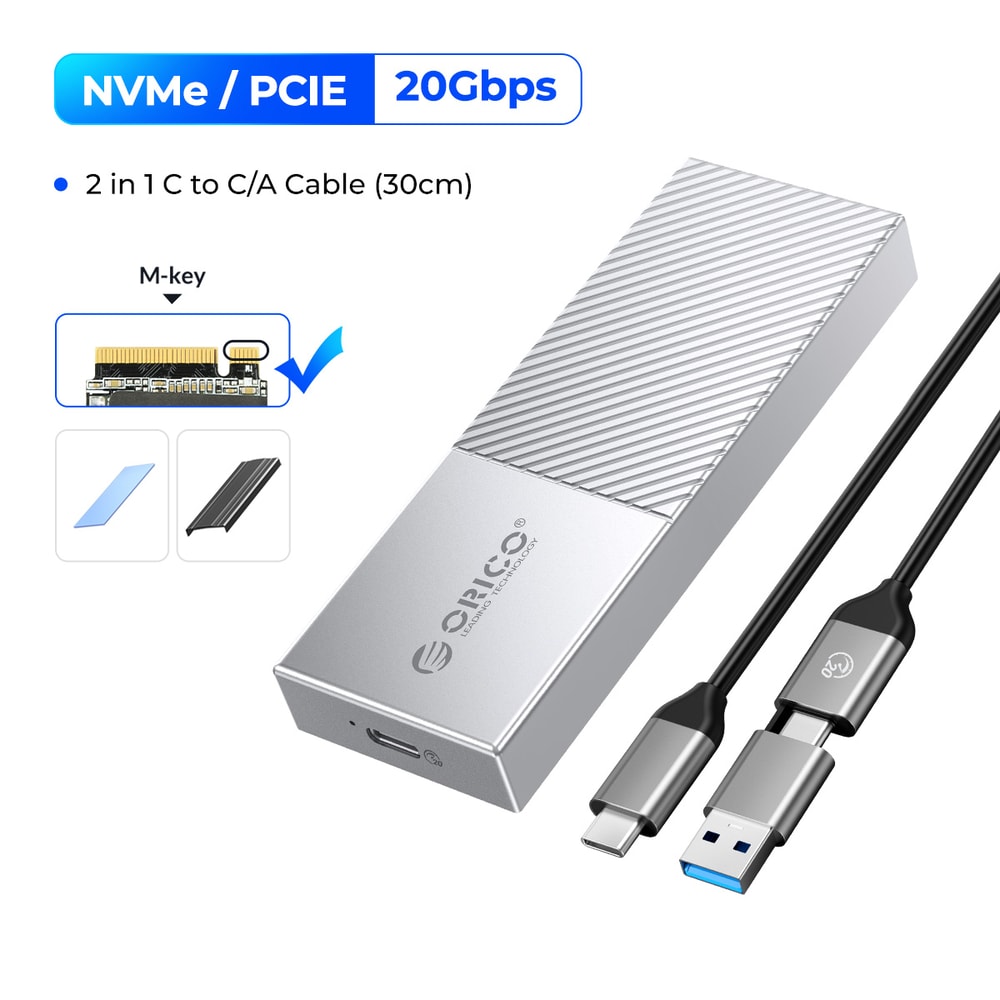 20Gbps M2 SSD Enclosure USB4 NVMe Aluminum Case Thunderbolt 34 USBC Compatible For UltraFast Data 4