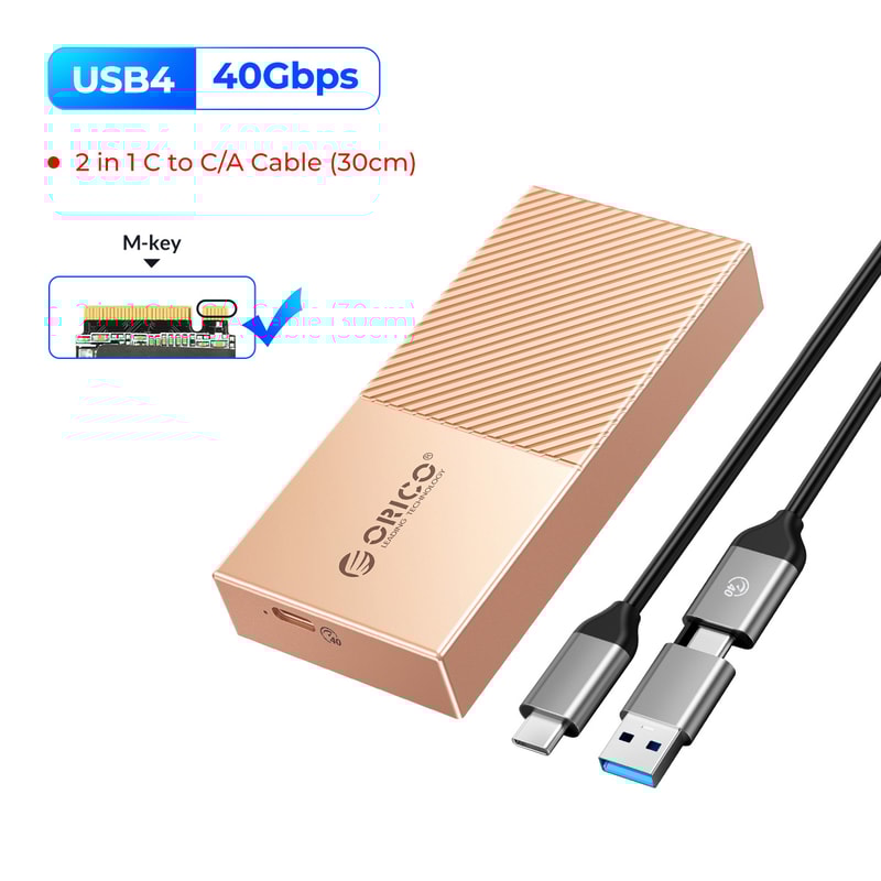 20Gbps M2 SSD Enclosure USB4 NVMe Aluminum Case Thunderbolt 34 USBC Compatible For UltraFast Data 7