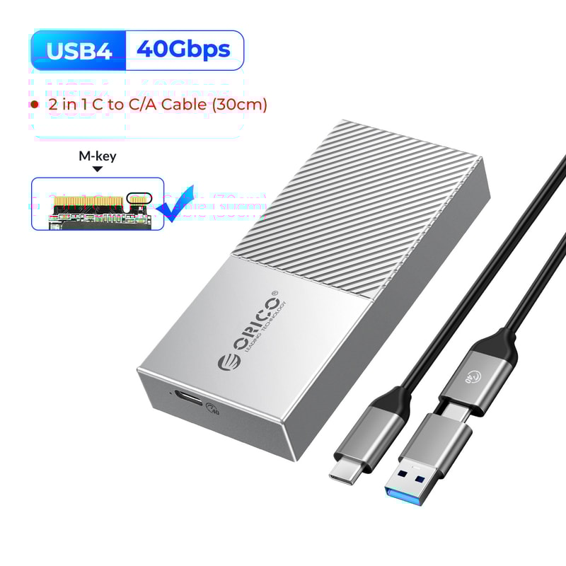 20Gbps M2 SSD Enclosure USB4 NVMe Aluminum Case Thunderbolt 34 USBC Compatible For UltraFast Data 5