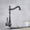 Antique Bronze Kitchen Faucet Uythner Single Handle Retro Brass Basin Tap With HotCold Water Mixing 3
